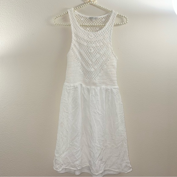 Charlotte Russe Dresses & Skirts - Charlotte Russe White Mini Crochet Dress - Small